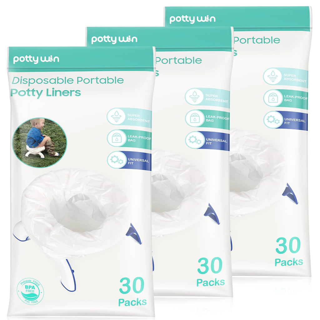 [90 Counts] Disposable Potty Liners Compatible with OXO Tot 2-in-1 Go Potty