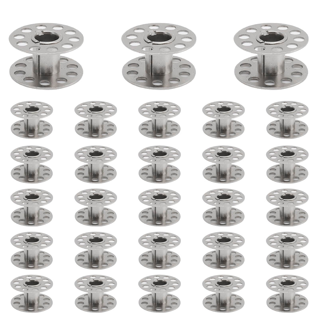 Metal Sewing Machine Bobbins, Compatible with Singer, Brother, Janome