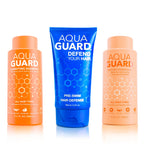 AQUA GUARD Pre-Swim Hair Defense, Prevents Chlorine Damage (2-Pack) | Softens & protects for blonder blondes, vibrant color, and manageable curls. UV protection, made in California