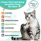 Allergy Relief for Cats, Cat Itchy Skin Relief - Omega 3 & Probiotic, 60ml
