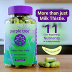 purple tree Happy Liver Daily | Milk Thistle + Glutathione Liver Supplement | 60 Caps