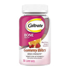 Caltrate Gummy Bites 600 Plus D3 Vitamin D and Calcium Supplement, 50 Count | Highest Level of Vitamin D3, Maximizes Calcium Absorption to Support Strong Bones and Daily Function