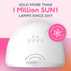 SUNUV UV LED Nail Lamp, Gel Light for Nail Polish UV Dryer SUNONE White | Professional Fast Curing Lamp for All Gel Polishes, 3 Timers, Auto Sensor, Removable Base, Home DIY Salon Tool, Ideal Gift