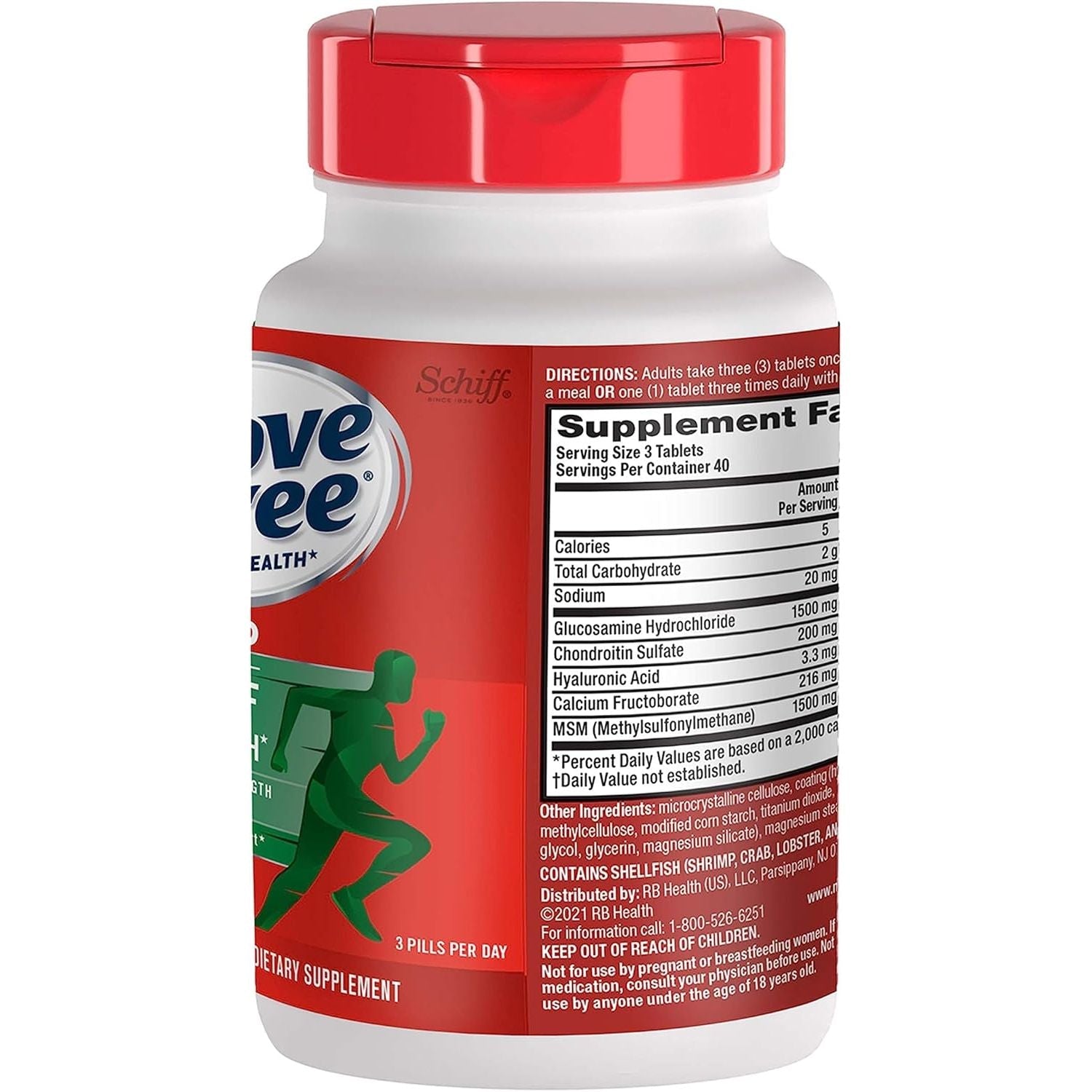 Buy now Move Free Advanced Glucosamine Chondroitin MSM Joint Support Supplement, Supports Mobility Comfort Strength Flexibility & Bone - 120 Tablets (40 servings)* at indiglob india