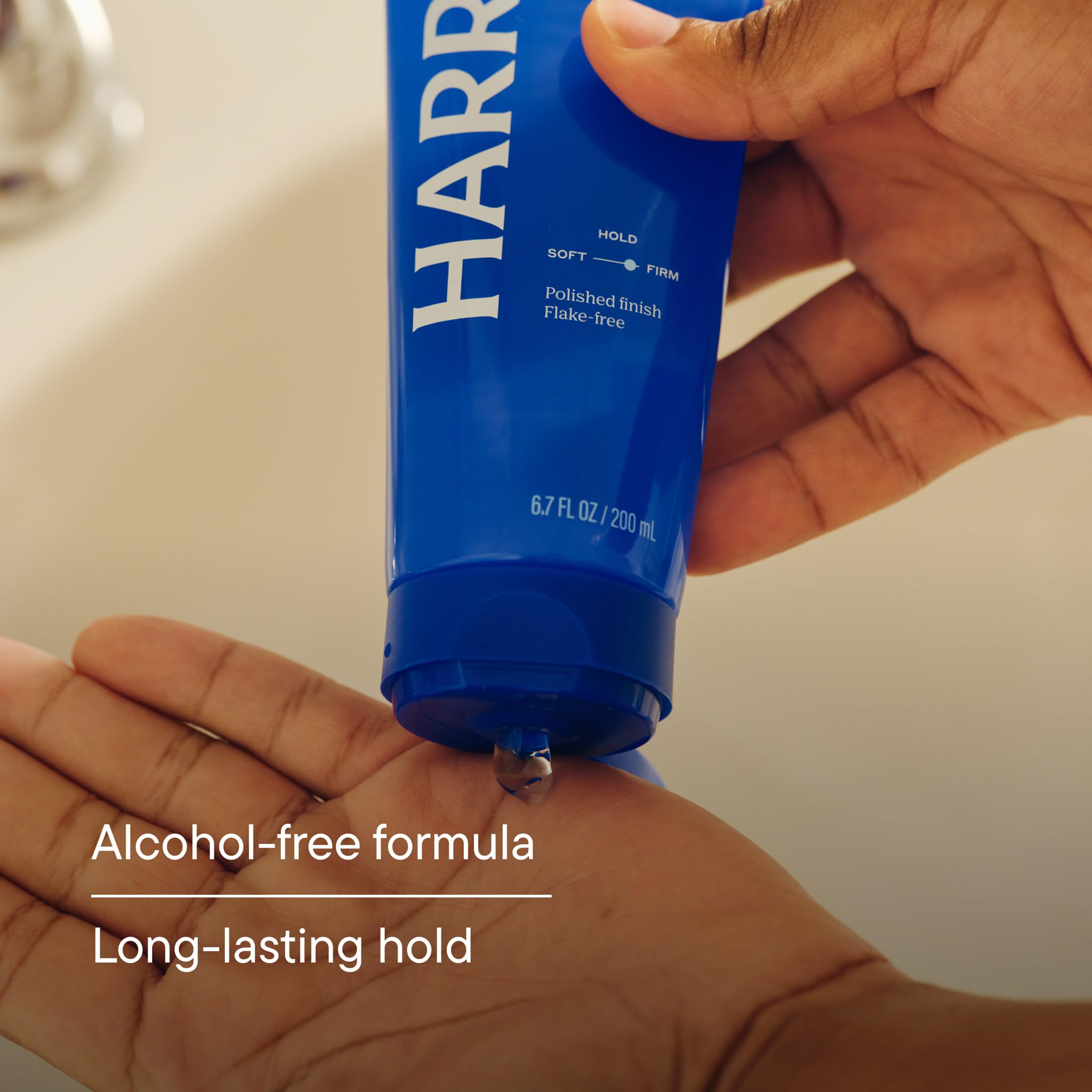 Harry's Sculpting Hair Gel for Men - 6.7 fl oz | Firm Hold and Polished Finish - Alcohol-Free Formula