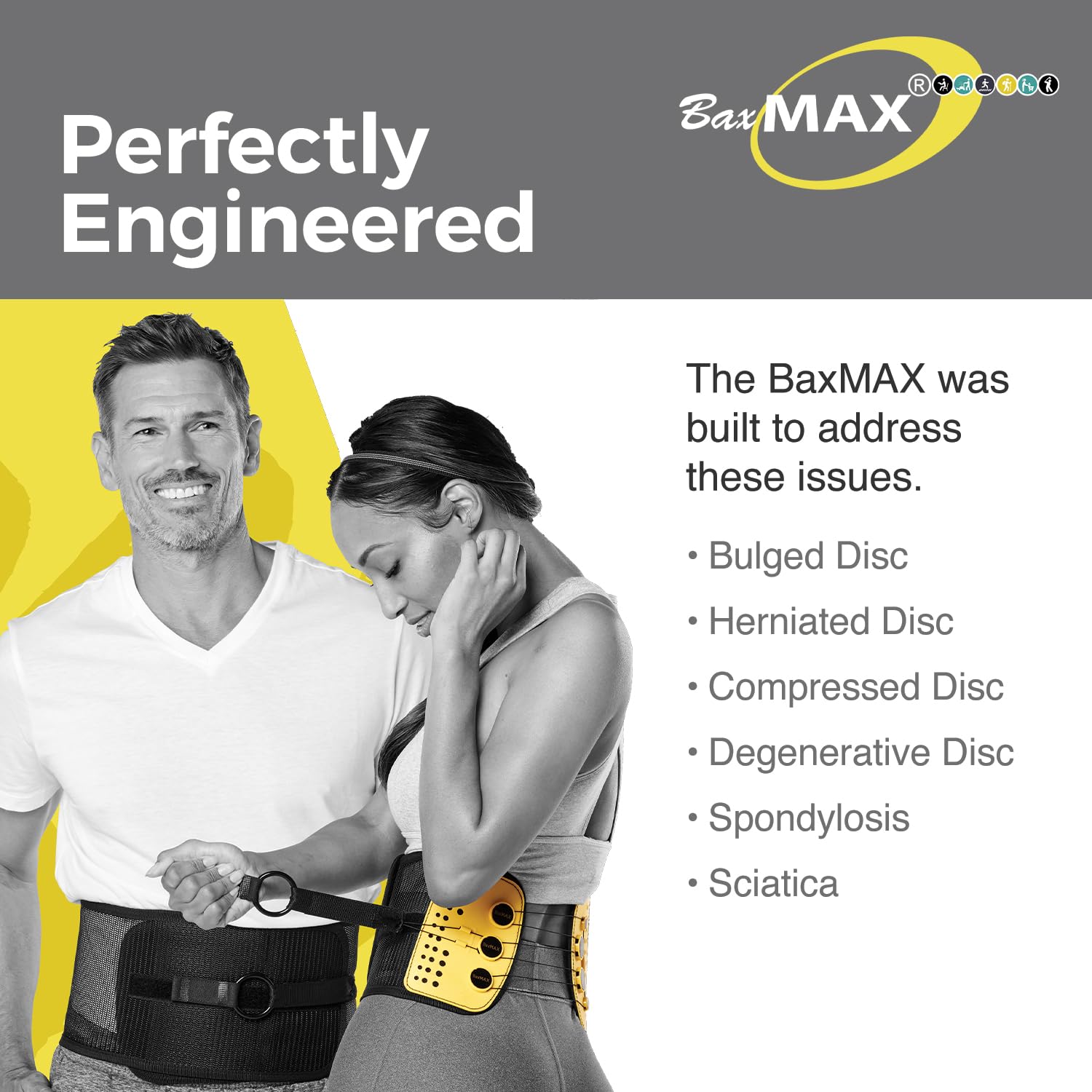 Buy now Adjustable Back Brace with 5-to-1 Compression Pulley System for Lumbar Support & Back Pain - Immediate Relief from Sciatica, Scoliosis, Bulging/Herniated Disc - Lightweight/Breathable, X-Large at indiglob india