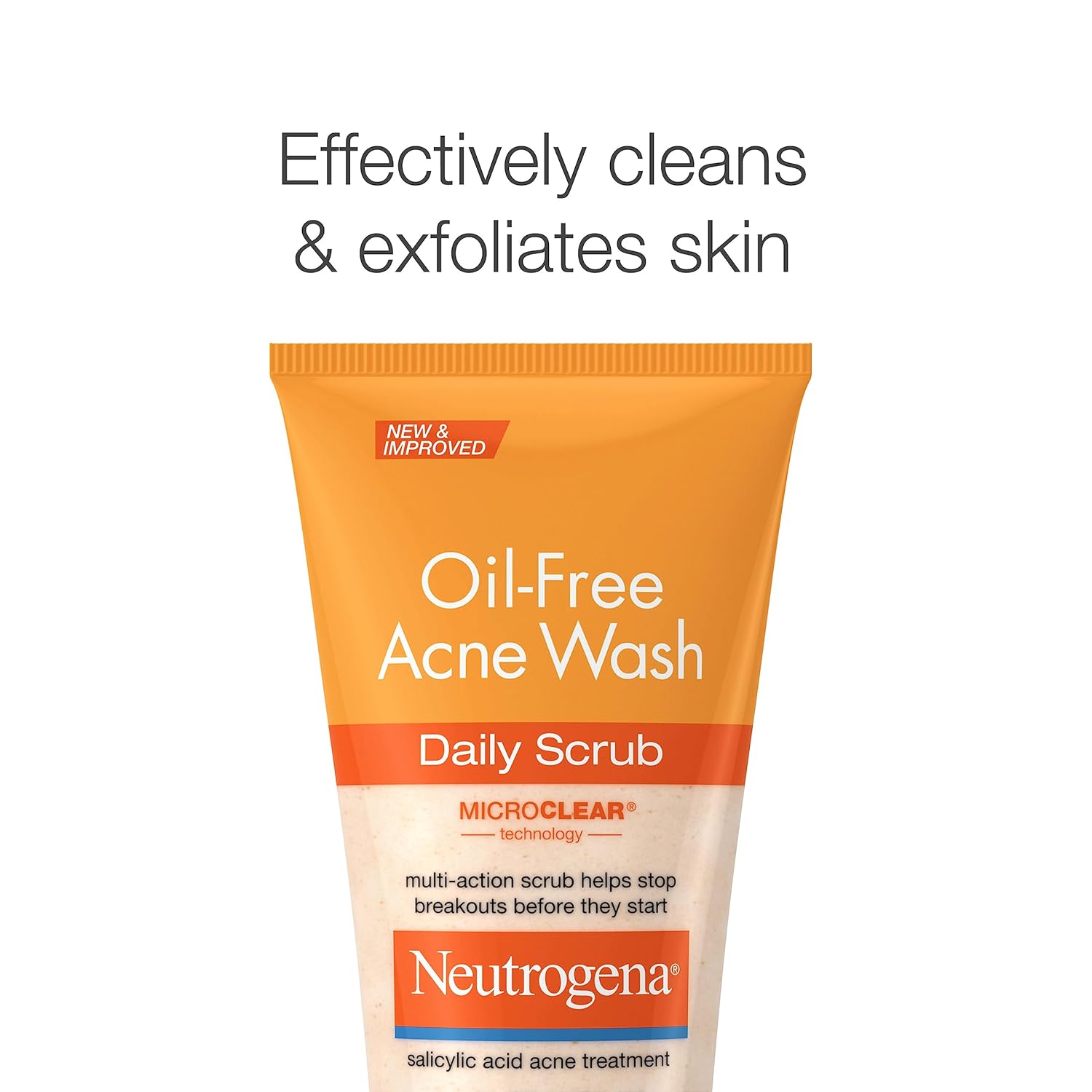 Buy now Neutrogena Oil-Free Acne Face Wash with 2% Salicylic Acid, Daily Exfoliating Scrub & Acne Treatment for Oily, Acne-Prone Skin, Clears Breakouts & Blackheads, 4.2 fl. oz at indiglob india