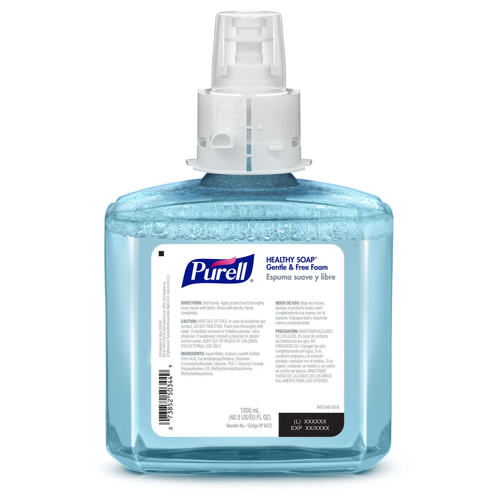 Purell ES6 Healthy Soap Foam Refill, Fragrance Free, 2ct x 1200 mL -6472-02