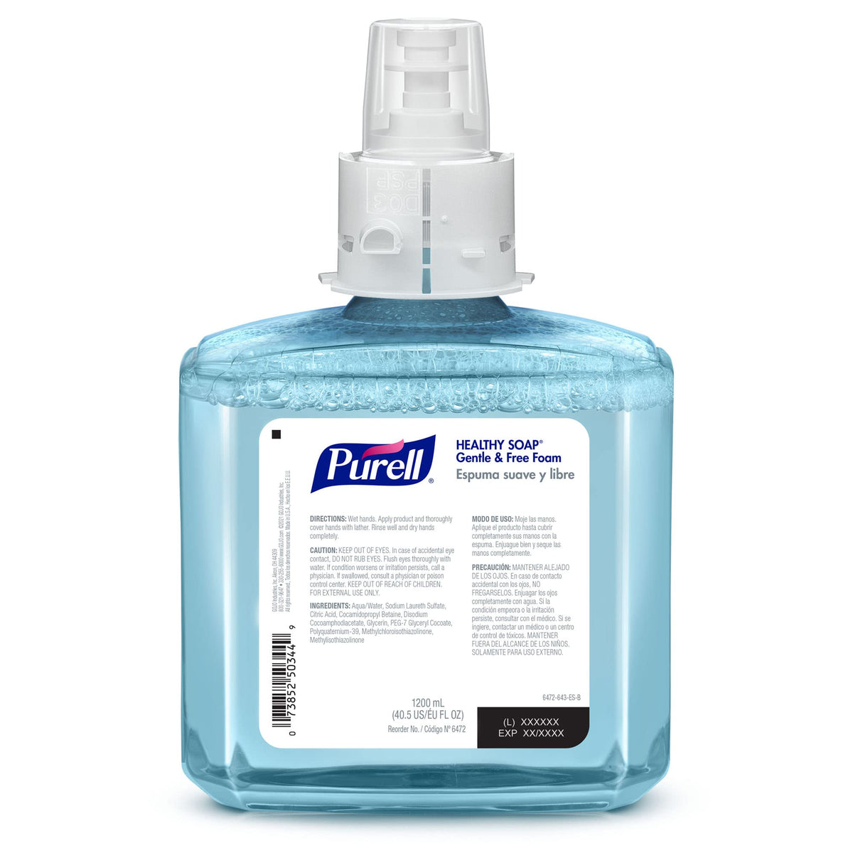 Purell ES6 Healthy Soap Foam Refill, Fragrance Free, 2ct x 1200 mL -6472-02