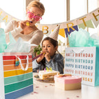 Beautiful Birthday Gift Bags Set of 2 with Tissue Paper, Cards & Stickers
