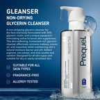 Prequel Skin Gleanser Face Wash, Moisturizing Glycerin Cleanser, Dry Skin | Daily Face Cleanser With Glycerin, Hydrating Formula, Sensitive Dry Skin, Unscented Skincare Face Wash Pump Bottles - 2 Pack