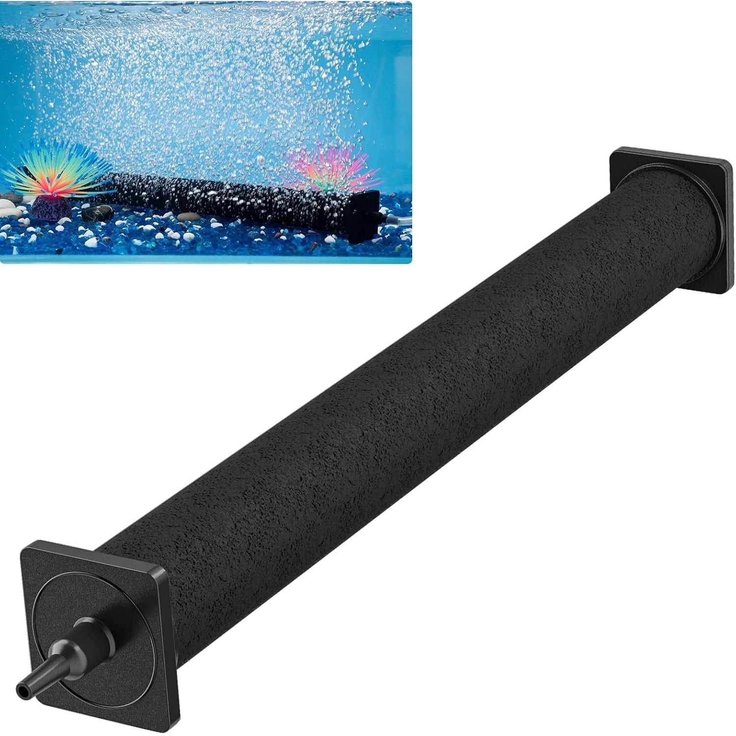 Buy now Pawfly Aquarium 8 Inch Air Stone Cylinder for Larger Pump Bubble Diffuser for Outdoor Pond Garden Circulation System and Large Fish Tanks 16 Inch 1 Pack at indiglob india