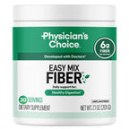 Physician's CHOICE Easy Mix Fiber for GLP-1 Support - No Grit & Sugar Free - Daily Prebiotic Soluble Fiber Powder Supplement - Digestive Health & Regularity - for Women and Men - Unflavored - 7.1oz