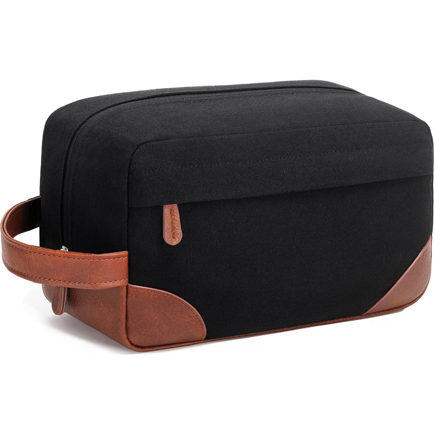 Buy now Vorspack Travel Toiletry Bag - Hanging Toiletry Bag for Men Water Resistant Canvas Shaving Bag with Large Capacity for Travel - Black Large Black at indiglob india