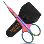 Buy now Cuticle Scissors, Eyebrow False Eyelashes Mustache Facial Nose Ear Hair Grooming Multi-Purpose Beauty Scissors, Small Manicure Pedicure Curved Extra Sharp Fine Blades Professional Shears for Men Women at indiglob india