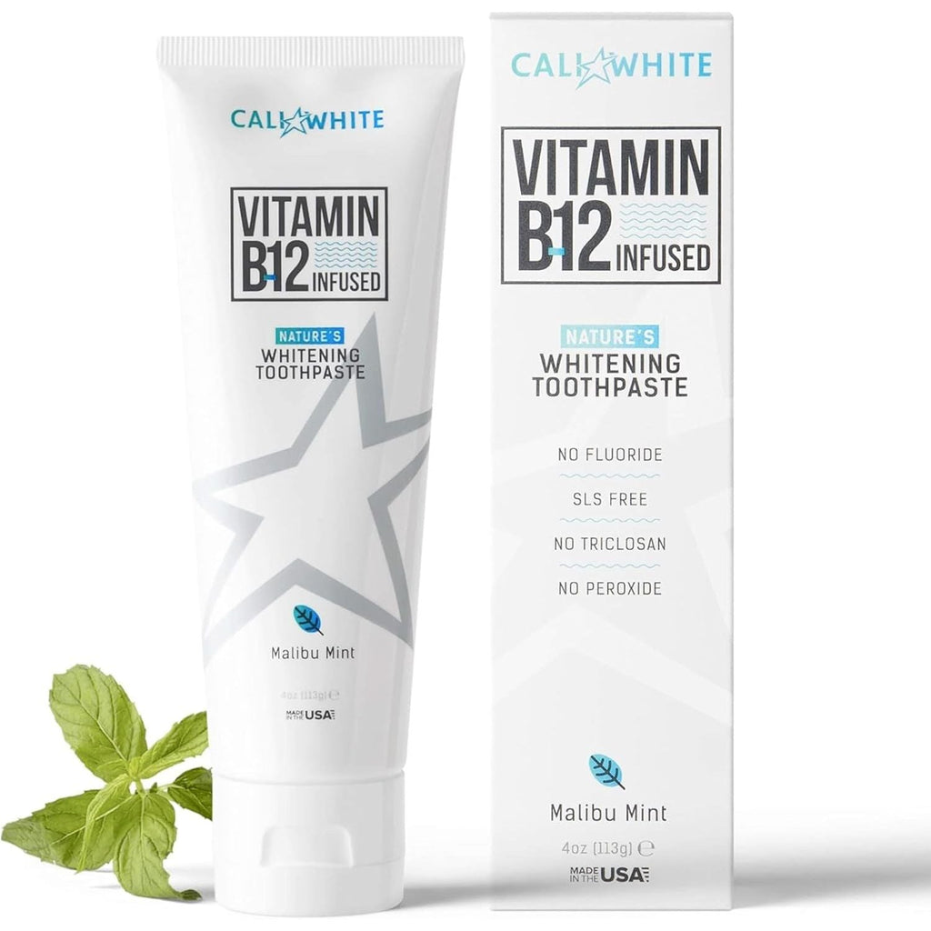Buy now Cali White No Fluoride Whitening Toothpaste, Infused with Vitamin B12, Pacific Mint, 4 Ounce (1 Pack) Default at indiglob india