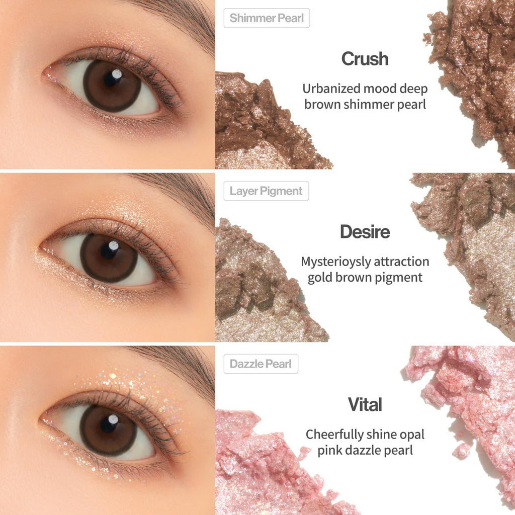 Buy now UNLEASHIA Glitterpedia Eye Shadow Palette NO1 - Shimmer Eyeshadow Palette with Versatile Glitter Textures - Eye Makeup Palette for Brown Eyes, Blue Eyes - Paletas de Sombras para Ojos at indiglob india
