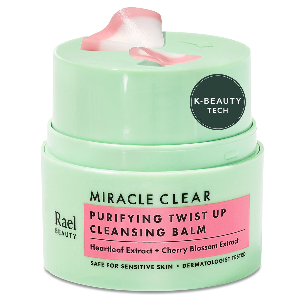 Rael Miracle Clear Facial Cleanser Face Wash (Exfoliating Cleanser, 5.1 oz) | Gentle Exfoliating Deep Pore Cleansing with Succinic Acid & Minerals, Korean Skin Care for Oily & Combination Skin