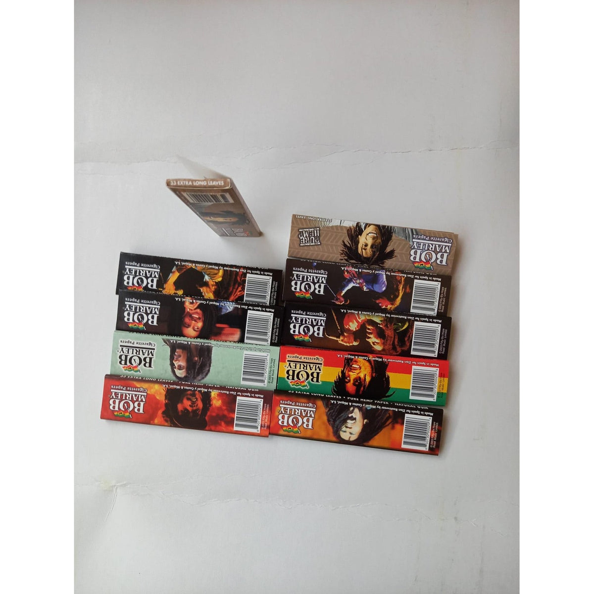 (10) Bob Marley King Rolling Paper 110mm Cigarette Smoking Paper