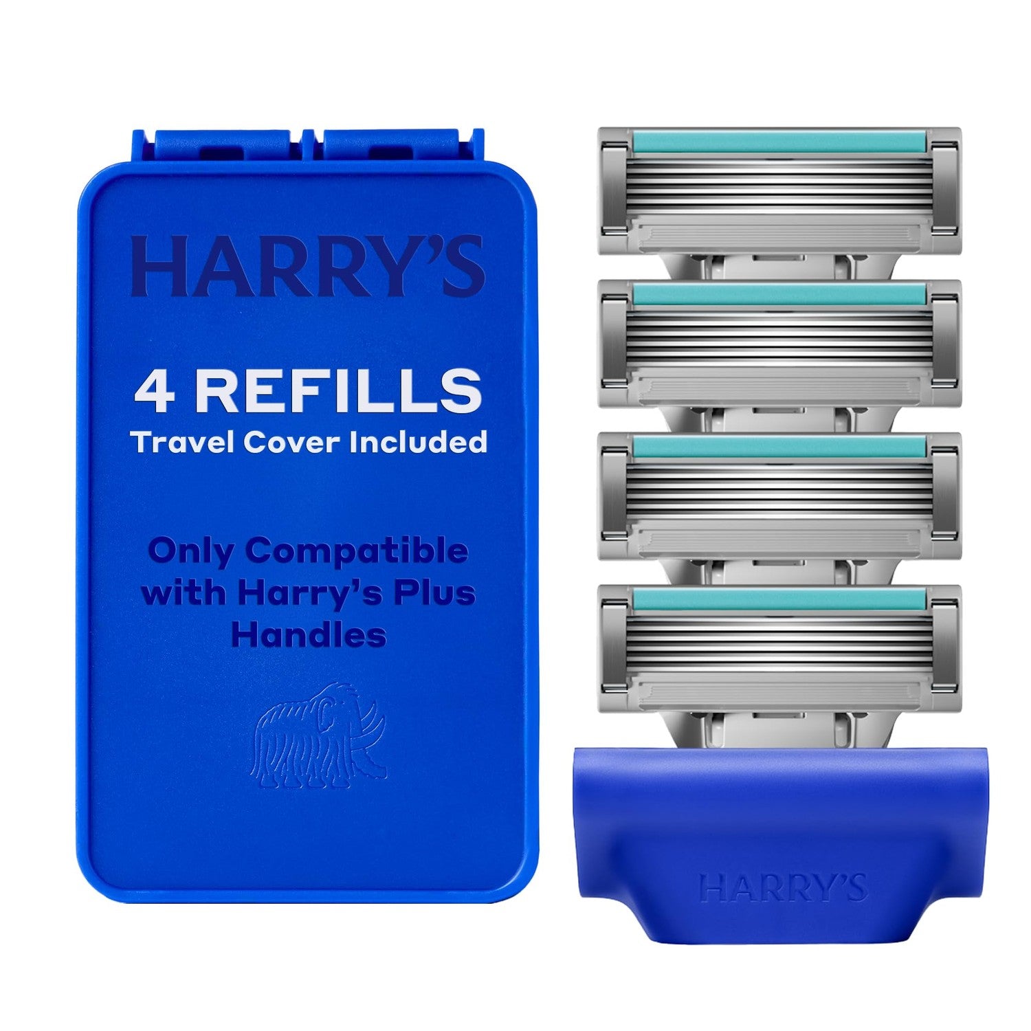 Harry's Plus Razor Refills - 10 Razor Blade Cartridges | Compact Cartridge Design for Precise Control - Shaving Kit for Men - Only Compatible with Harry's Plus Handles