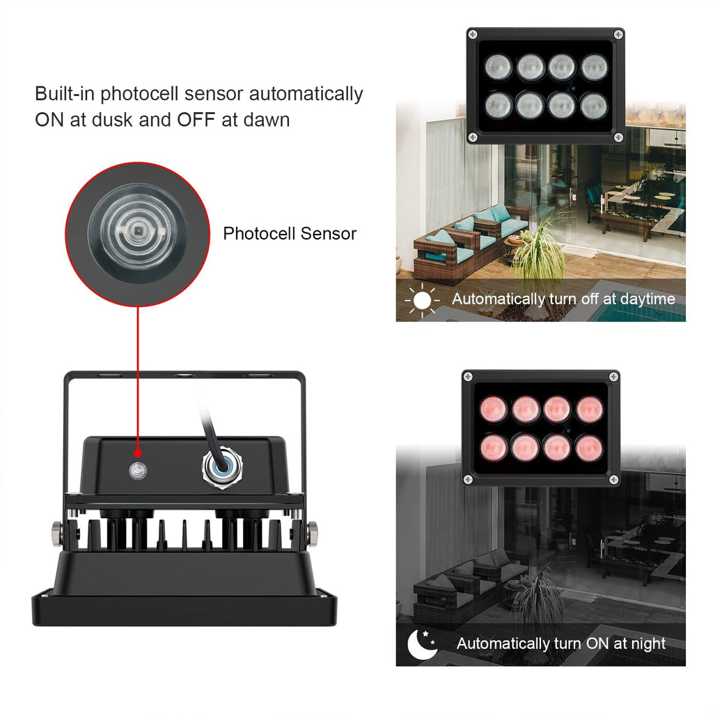 Buy now Univivi IR Illuminator 90 Degree Wide Angle 8-LEDs IR Infrared Light 850nm Infrared Illuminator for Night Vision IP67 Waterproof Outdoor for Security Cameras at indiglob india