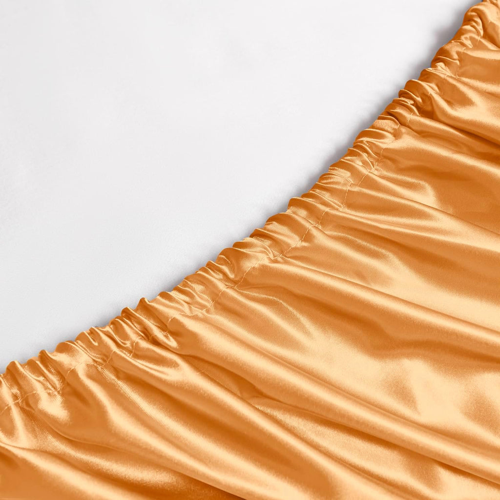 Buy now Satin Sheets King Size - 4 Pieces Luxury Silky Soft Bed Sheets, Wrinkle-Free Gold Satin Silk Sheet Set with 1 Deep Pocket Fitted Sheet, 1 Flat Sheet, 2 Pillow Cases at indiglob india