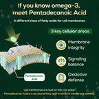 Pentadecanoic Acid, C15:0 Supplement, High Altitude Sheep Milk Sourced, 120 Tablets
