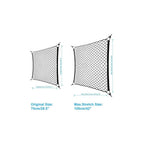 Buy now 9 MOON 4 Hook Car Trunk Cargo Net - Mesh Storage Organizer - Universal for Car, Van, Truck, SUV - Black Polyester at indiglob india