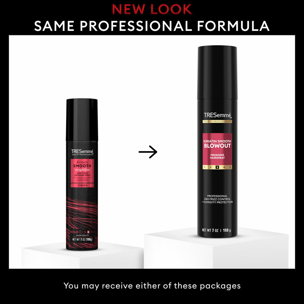 TRESemmé Anti-Frizz Flexible Hold Finishing Spray Keratin Smooth 7 oz | Weightless hair spray, finishing spray, smooth finish, Frizz control