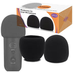 Buy now Foam Microphone Windscreen for Blue Yeti - Professional Pop Filter for 2.5 Inch Diameter Microphones Sponge Mic Cover 2Pcs Default at indiglob india