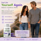 VH Nutrition VITEX+ | Vitex Chasteberry Supplement for Women | Hormonal Balance* and Fertility Support* | 650mg Per Serving of Vitex Berry Extract Powder | 60 Capsules