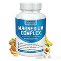 1PCSLumine Organics Magnesium Complex Supplement 1000mg - Advanced 8-in-1 Magnesium Blend - Glycinate, Citrate, Malate, Taurate etc.– High Absorption Formula – Non-GMO, 90 Capsules (1C)
