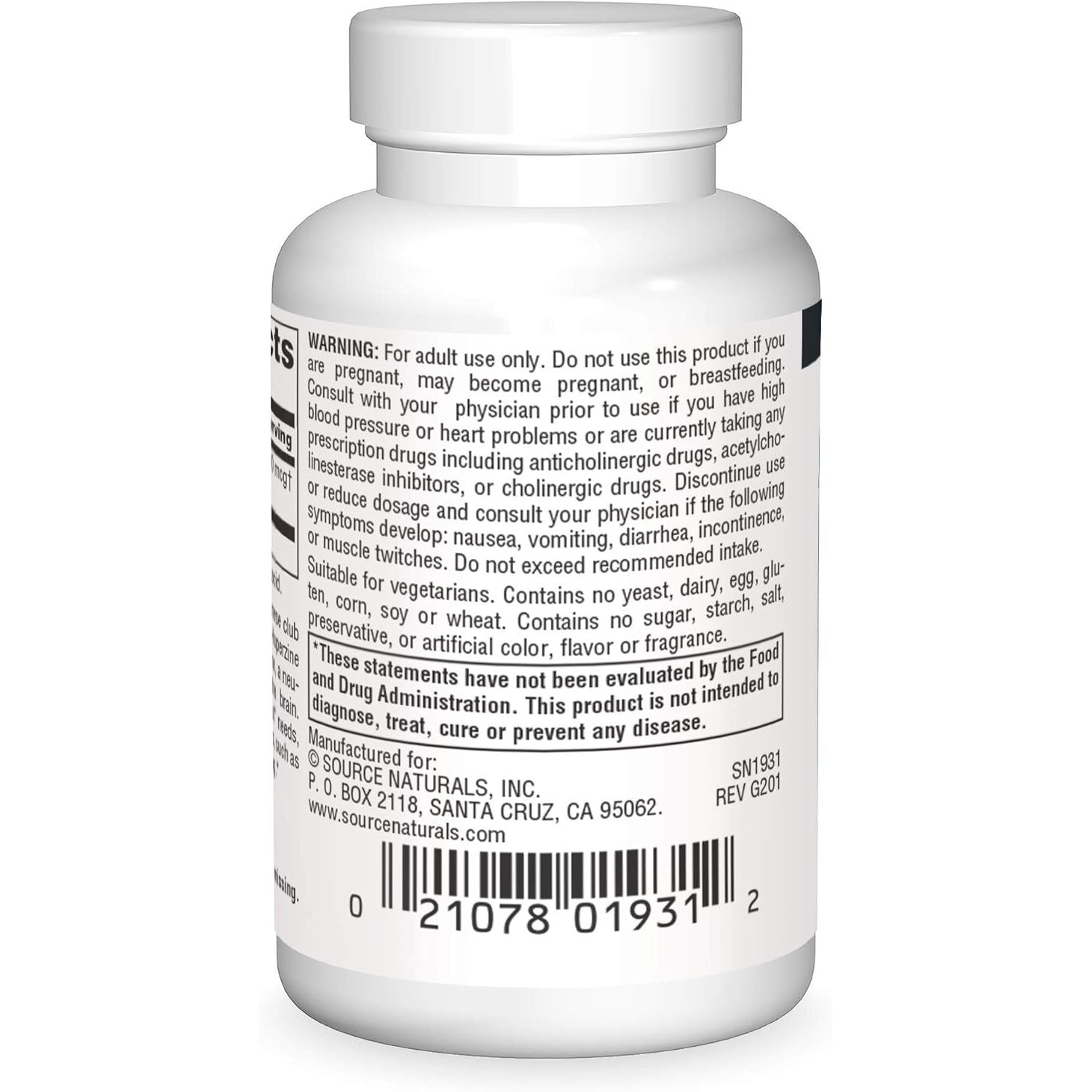 Buy now Source Naturals Huperzine A, for Learning & Memory* 200 mcg - 120 Tablets at indiglob india