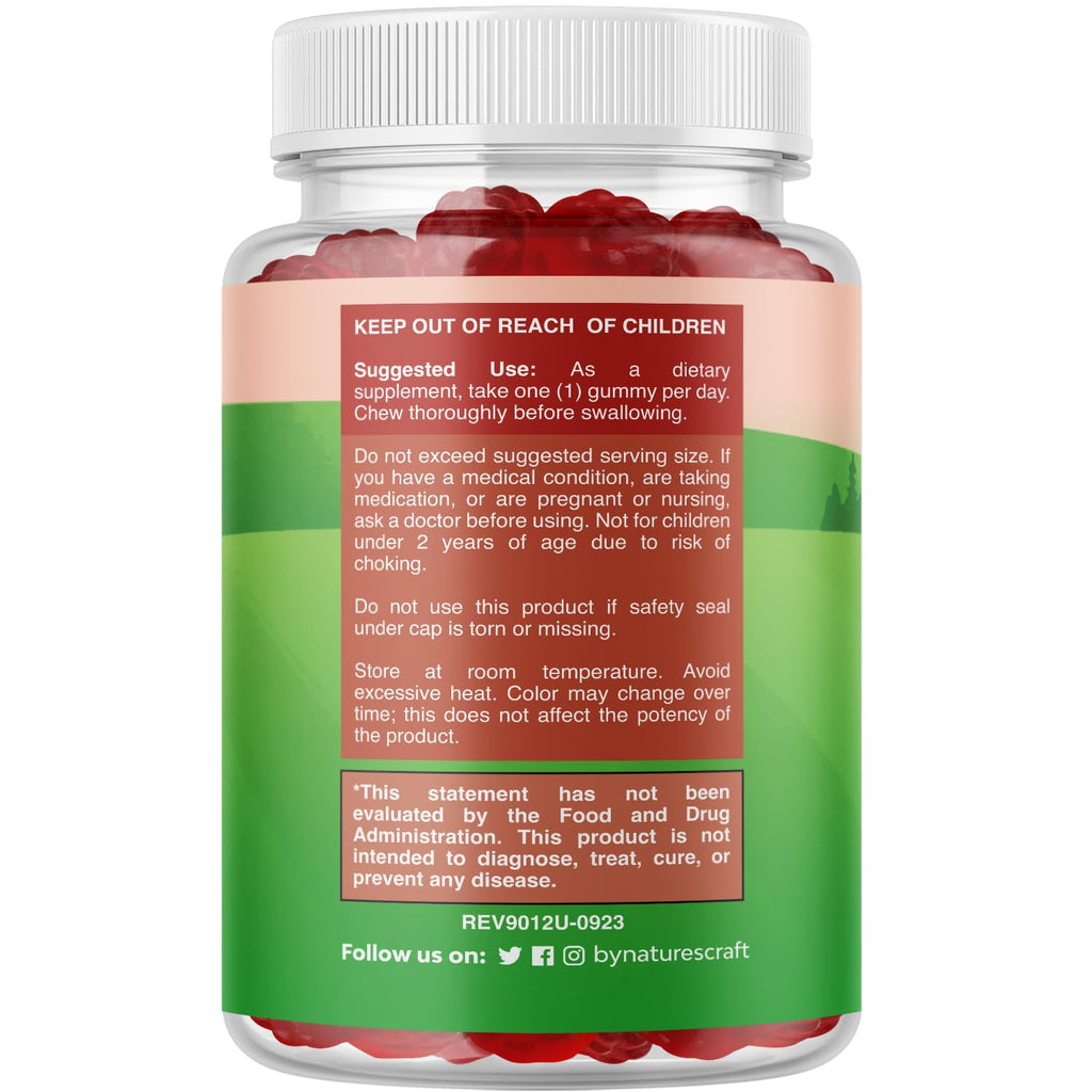 Vitamin D3 Gummies for Kids - Bone Development & Immune Support - 60 Count