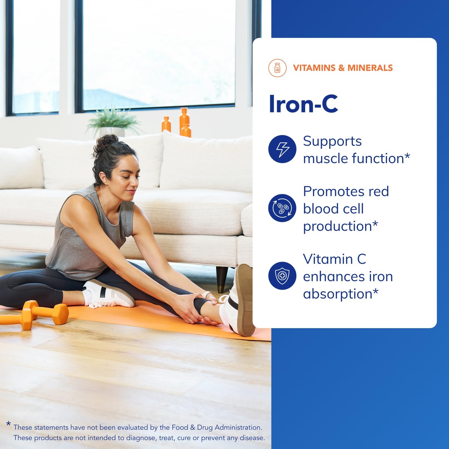 Pure Encapsulations Iron-C, 30 Capsules | 15 mg - 175 mg Vitamin C, Red Blood Cell Support*, Energy Production, Highly Bioavailable Iron Pill, for Women and Men