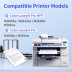 206A Toner Cartridges 4 Pack for HP 206A 206X MFP M283fdw M283cdw M255dw