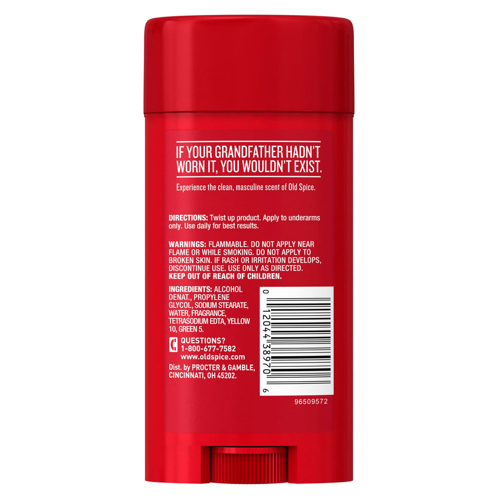 Old Spice Classic Deodorant for Men, 24hr Sweat & Odor Protection, Long Lasting Freshness, Clean & Masculine Fragrance, Original Scent, 3.25 oz (Pack of 2)