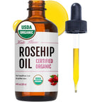 Kate Blanc Cosmetics Rosehip Oil for Face & Skin (4oz) | Organic, Pure, Cold Pressed, Rosehip Seed Face Oil for Facial & Gua Sha Massage