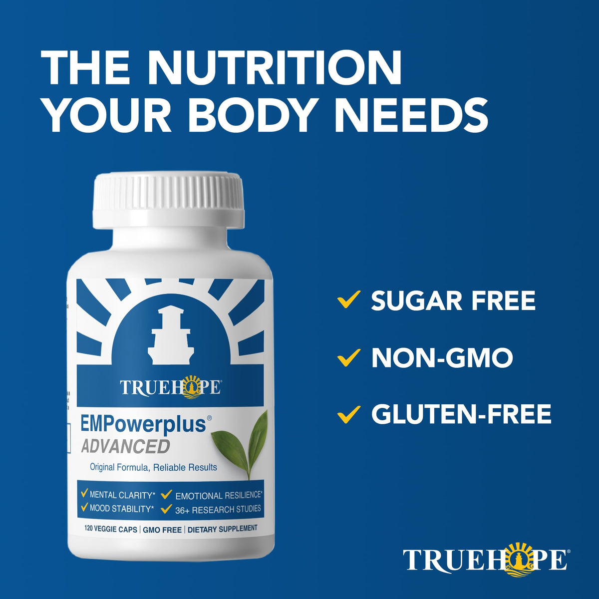 Truehope EMPowerplus Advanced Multivitamin for Mood & Stress, 30 Day Supply