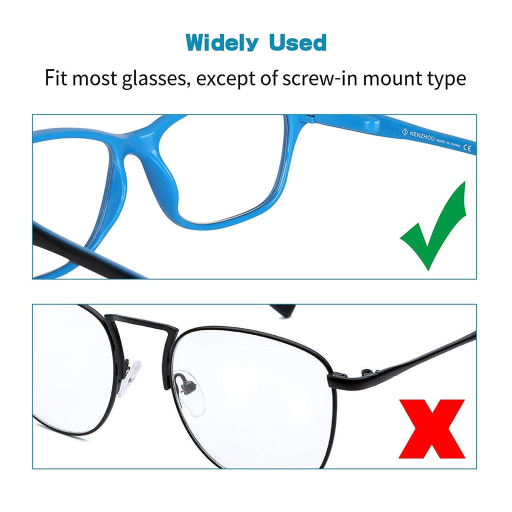 Silicone Adhesive Eyeglass Nose Pads - 20 Pairs Nose Pads for Eyeglasses