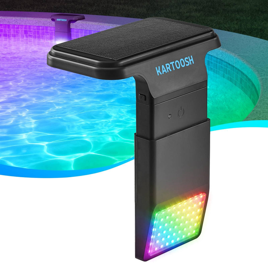KARTOOSH Solar Pool Lights for Inground Pool Wireless Underwater LED Light