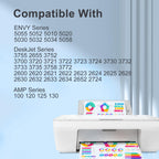 TEINO 65XL 65 Ink Cartridges Black/Color Combo Pack Replaced for HP Ink 65