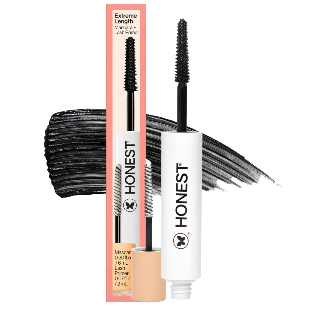 Buy now Honest Beauty 2-in-1 Extreme Length Clean Mascara, Lash Primer, Lengthening, Volumizing, Cruelty-Free, Safe for Sensitive Eyes, Black, .27 fl oz at indiglob india