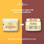Buy now SheaMoisture Jamaican Black Castor Oil Leave In Conditioner 100% Pure Jamaican Black Castor Oil For Damaged Hair to Soften and Detangle Hair 11.5 oz at indiglob india