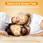 20 Packs Steam Eye Mask, Heated Eye Mask Warm Compress for Eyes, Disposable Self Heating Steam Mask for Home, Sleep, Spa, Travel Essentials & Relaxation Gifts for Women (Orange)