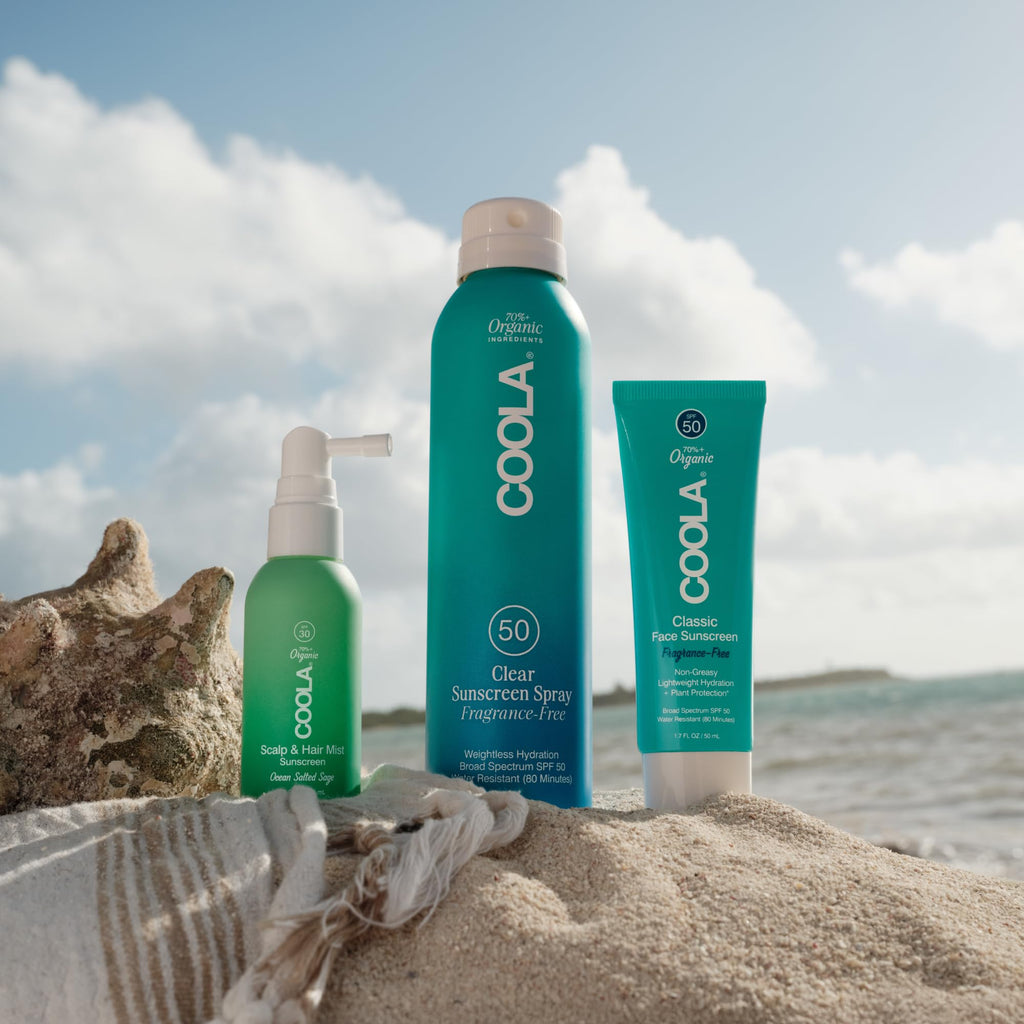 COOLA Scalp and Hair Spray Sunscreen SPF 30 Mist, 2 fl oz | Organic, Non-greasy, Lightweight, Scalp Sunscreen, Dermatologist Tested, UV Protection for Hair and Scalp, Protect Your Part