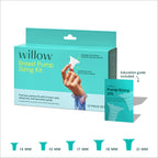 Willow Flange Sizing Kit - Breast Pump Sizing Kit for Willow Go & Wave
