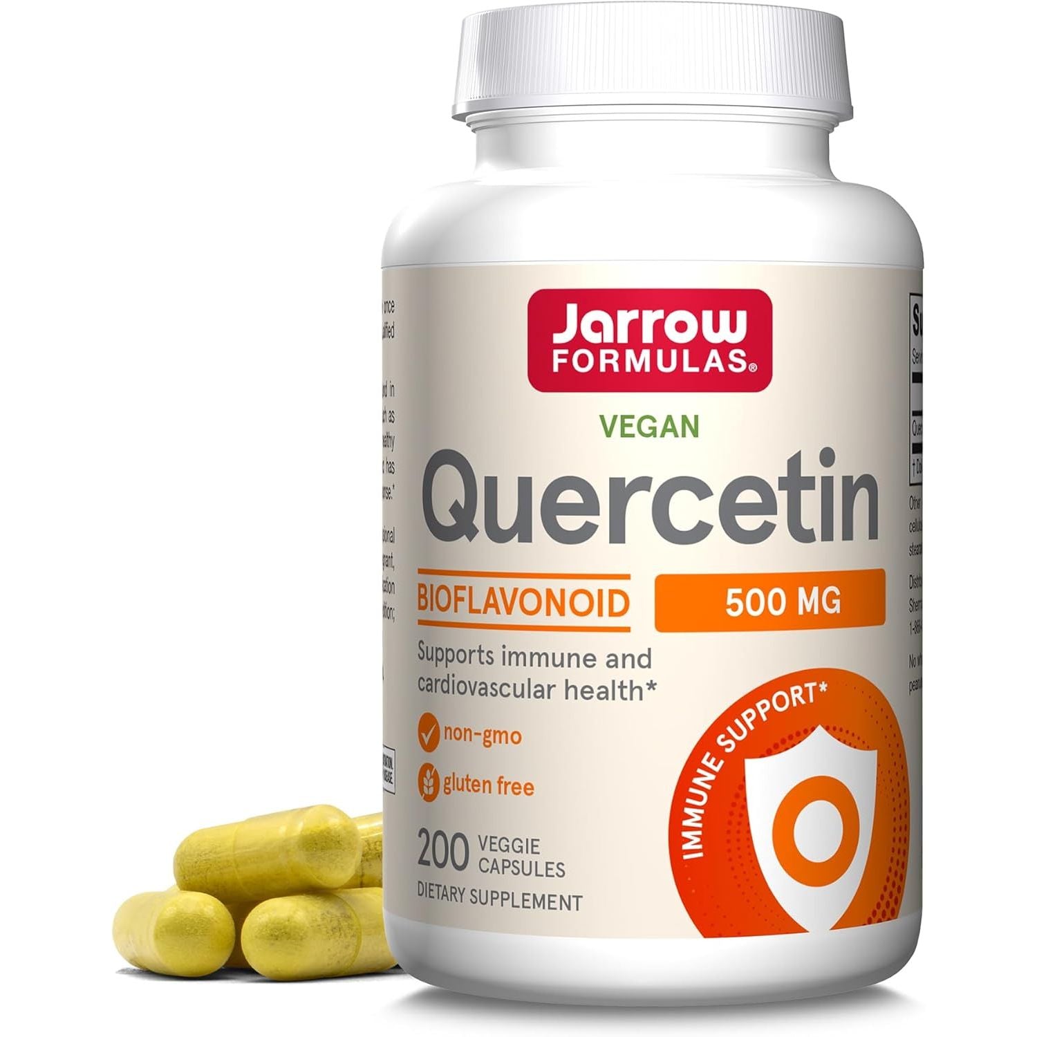 Buy now Jarrow Formulas Quercetin 500 mg - 200 Veggie Caps - Supports Antioxidant Status, Cardiovascular Health & Immune Health - 200 Servings 200 Count (Pack of 1) Unflavored at indiglob india