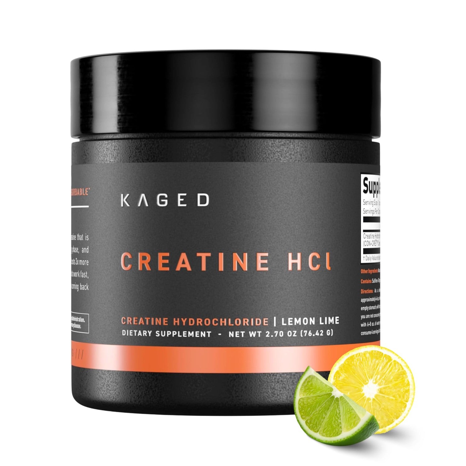 Kaged Creatine HCl Powder | 7X Concentrated vs Mono | Muscle Building & Recovery | High Absorption | No Bloating | Creatine for Men & Women | Vegan, Gluten Free | Fruit Punch | 75 Servings