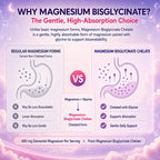 Magnesium Bisglycinate Gummies 400mg High Absorption Magnesium Bisglycinate Chelate, Supports Sleep, Relaxation, Muscle & Nerve Health,Sugar Free Strawberry Flavor 60 Gummies